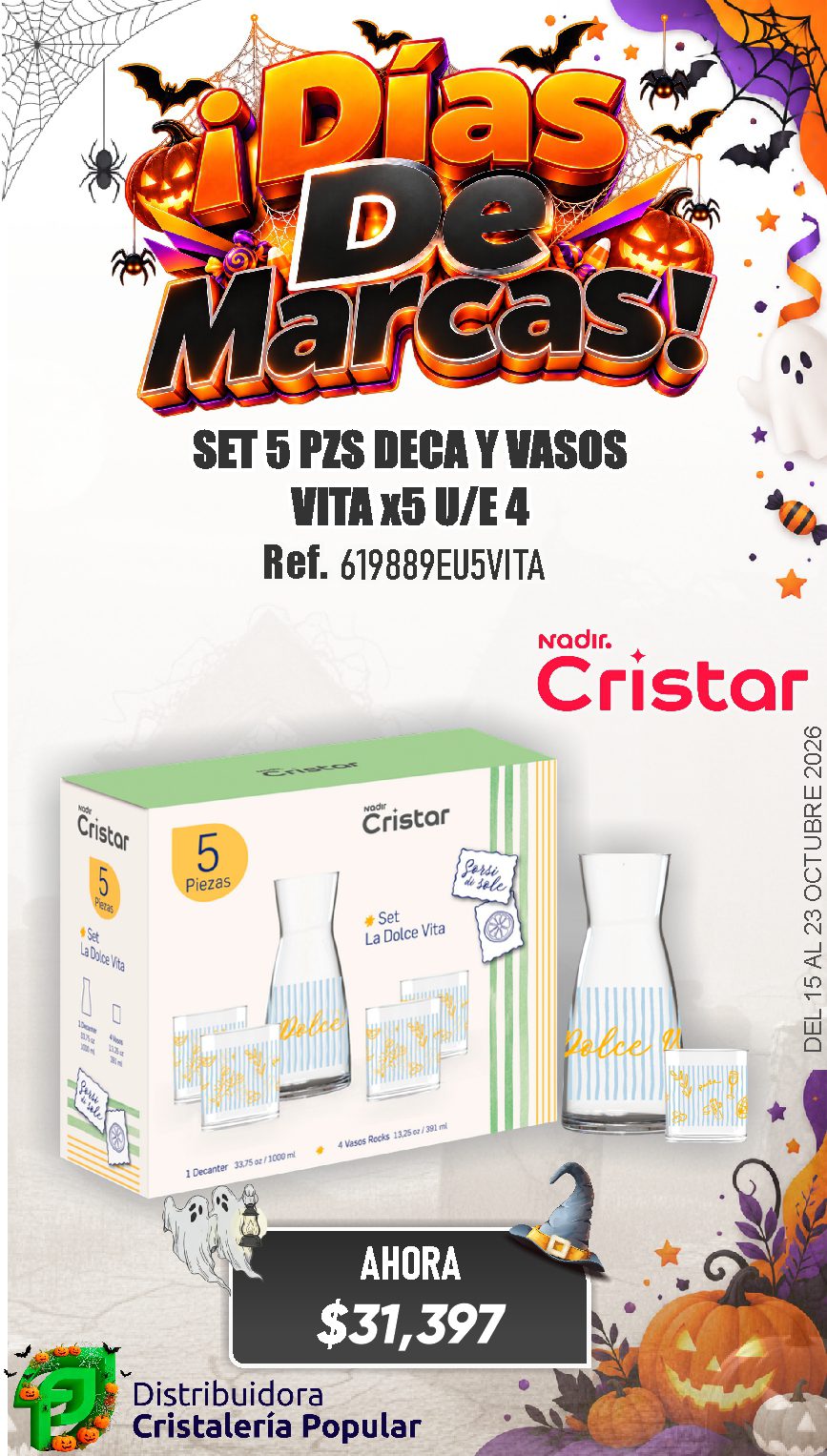 ESTRATEGIA DE CRISTAR DEL 15 AL 23 OCTUBRE 2026