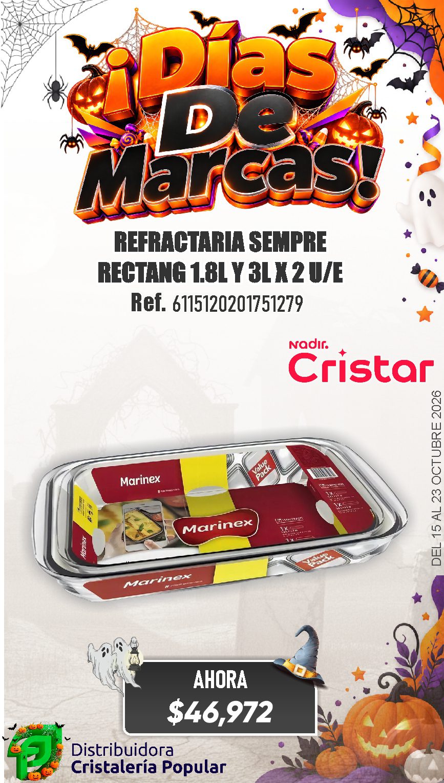 ESTRATEGIA DE CRISTAR DEL 15 AL 23 OCTUBRE 2026