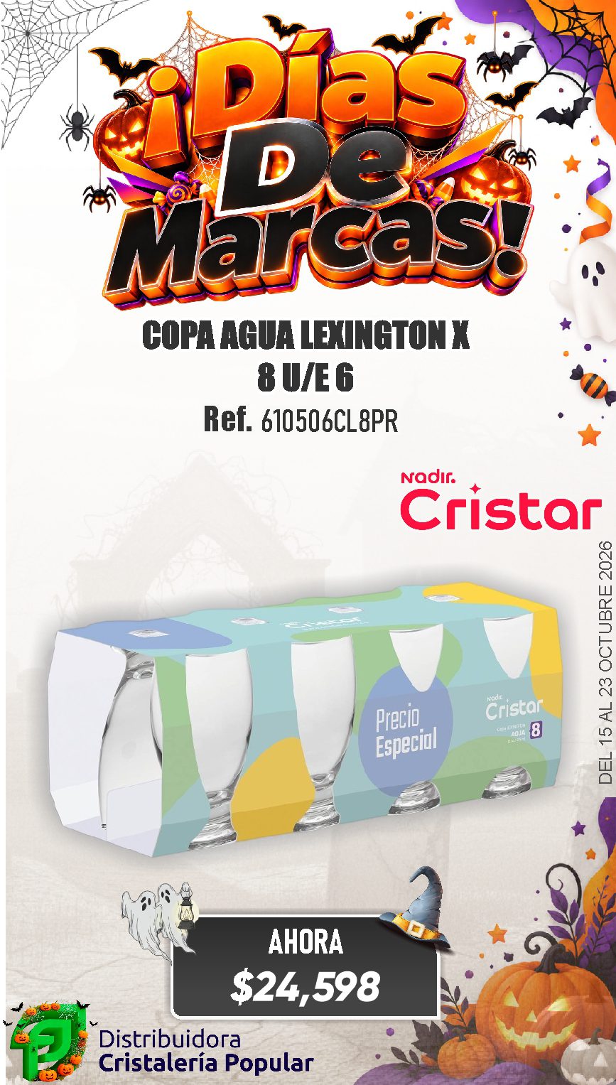 ESTRATEGIA DE CRISTAR DEL 15 AL 23 OCTUBRE 2026