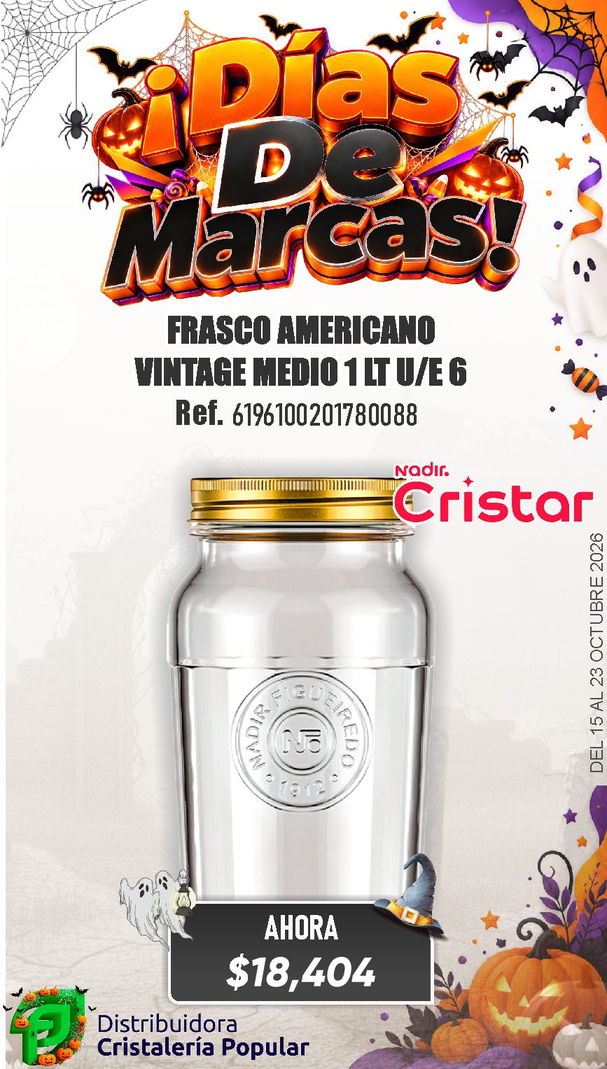 ESTRATEGIA DE CRISTAR DEL 15 AL 23 OCTUBRE 2026
