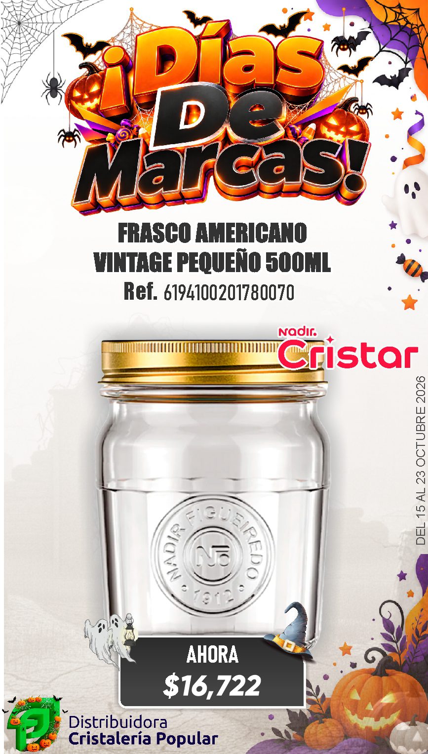 ESTRATEGIA DE CRISTAR DEL 15 AL 23 OCTUBRE 2026