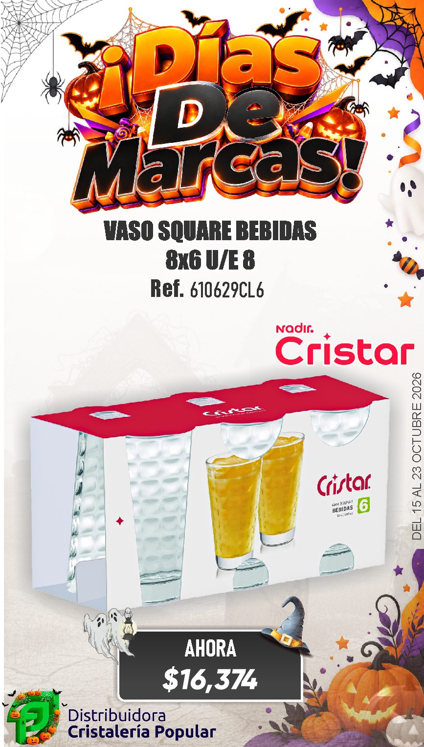 ESTRATEGIA DE CRISTAR DEL 15 AL 23 OCTUBRE 2026