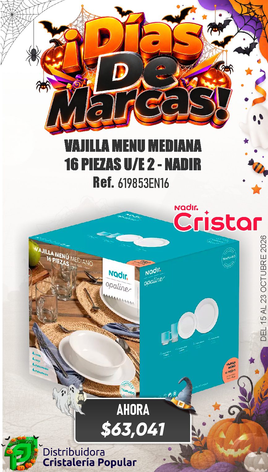 ESTRATEGIA DE CRISTAR DEL 15 AL 23 OCTUBRE 2026