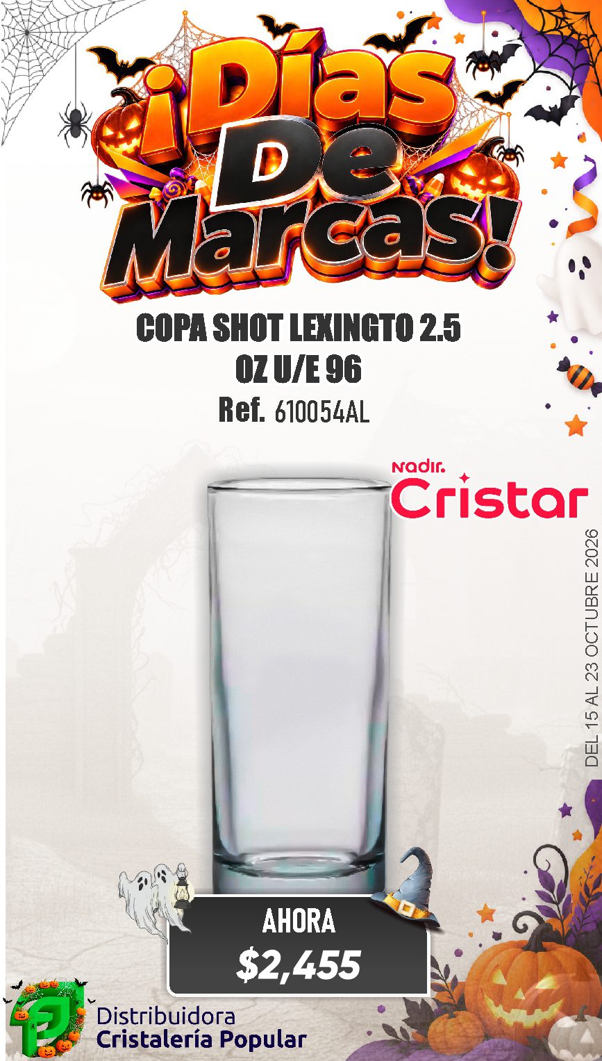 ESTRATEGIA DE CRISTAR DEL 15 AL 23 OCTUBRE 2026