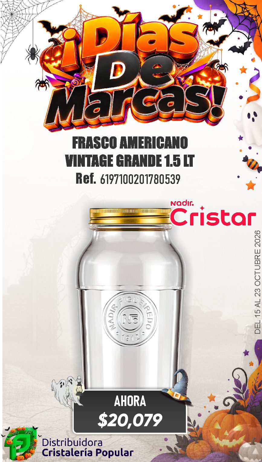 ESTRATEGIA DE CRISTAR DEL 15 AL 23 OCTUBRE 2026