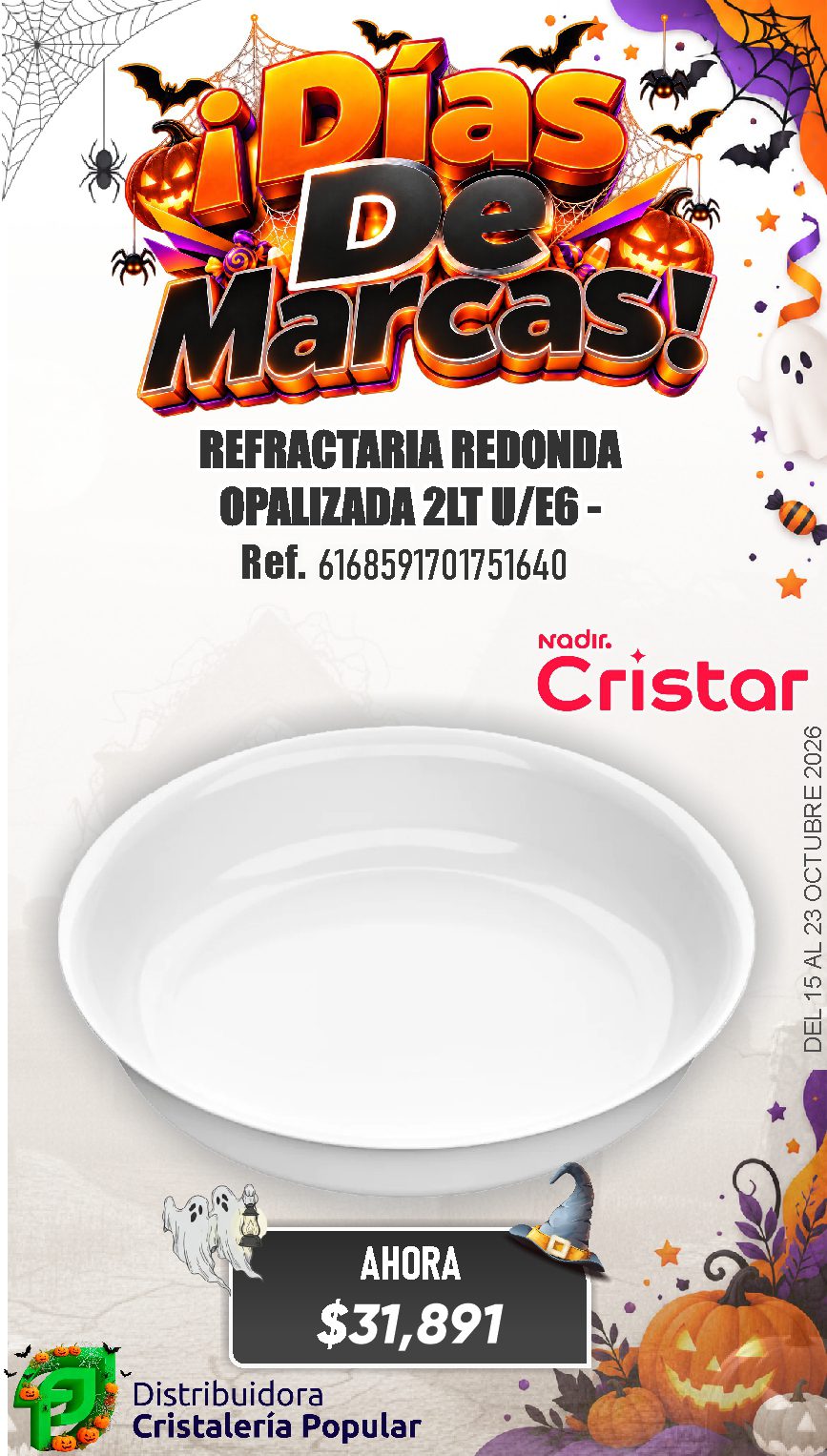 ESTRATEGIA DE CRISTAR DEL 15 AL 23 OCTUBRE 2026