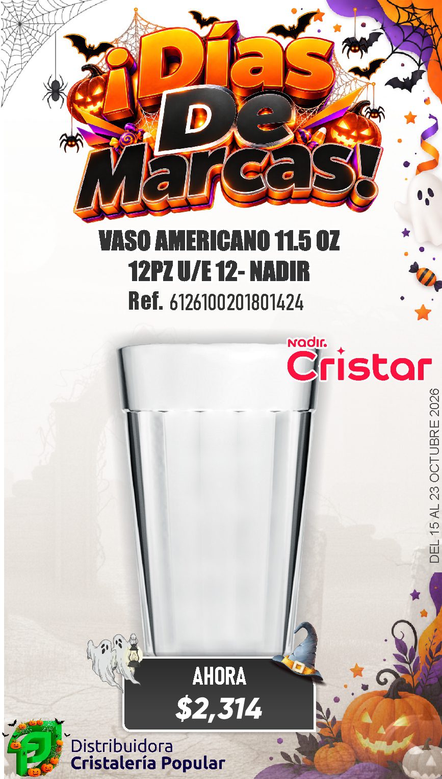 ESTRATEGIA DE CRISTAR DEL 15 AL 23 OCTUBRE 2026