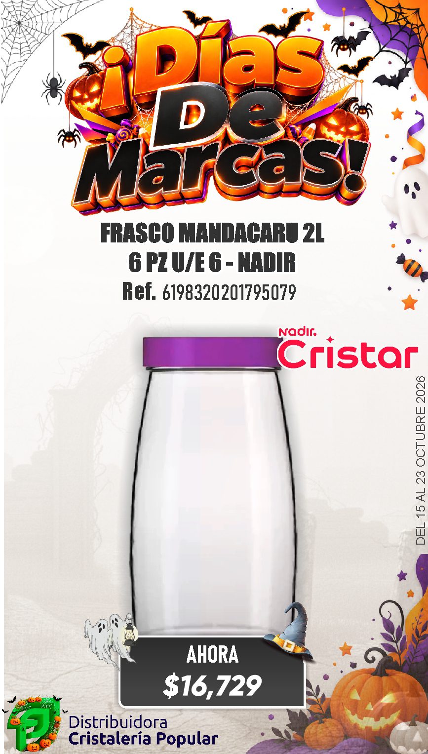 ESTRATEGIA DE CRISTAR DEL 15 AL 23 OCTUBRE 2026