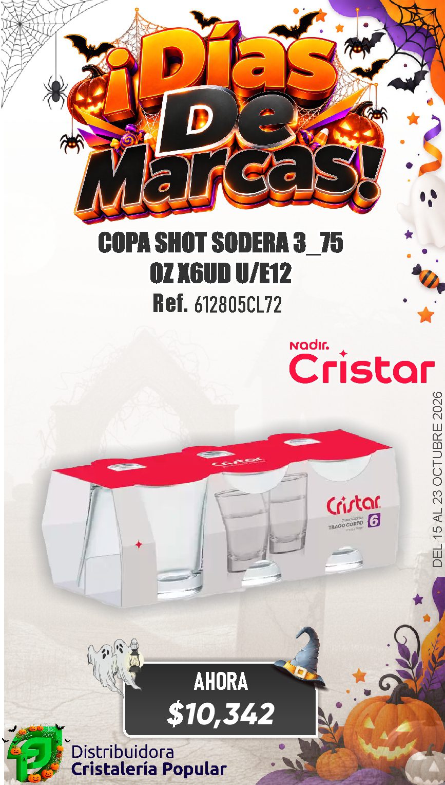 ESTRATEGIA DE CRISTAR DEL 15 AL 23 OCTUBRE 2026