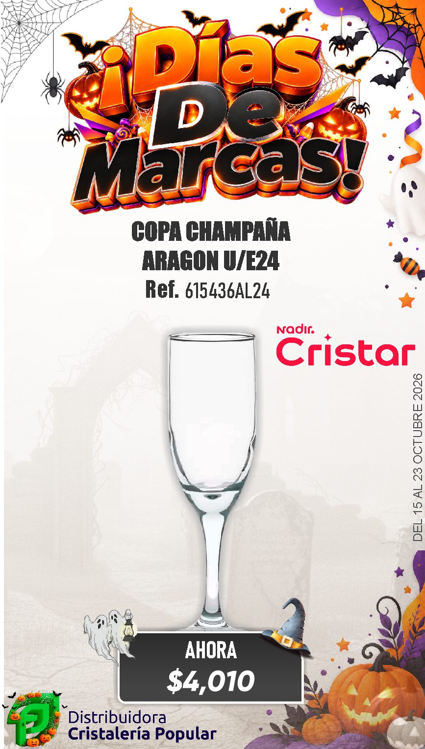 ESTRATEGIA DE CRISTAR DEL 15 AL 23 OCTUBRE 2026