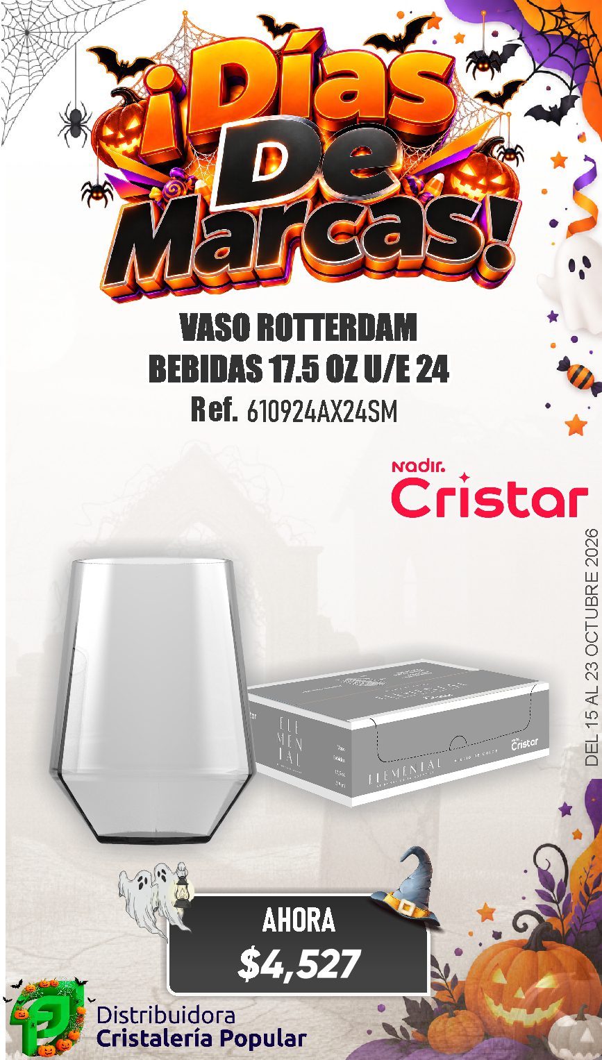 ESTRATEGIA DE CRISTAR DEL 15 AL 23 OCTUBRE 2026