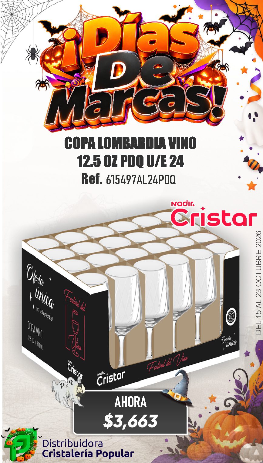 ESTRATEGIA DE CRISTAR DEL 15 AL 23 OCTUBRE 2026