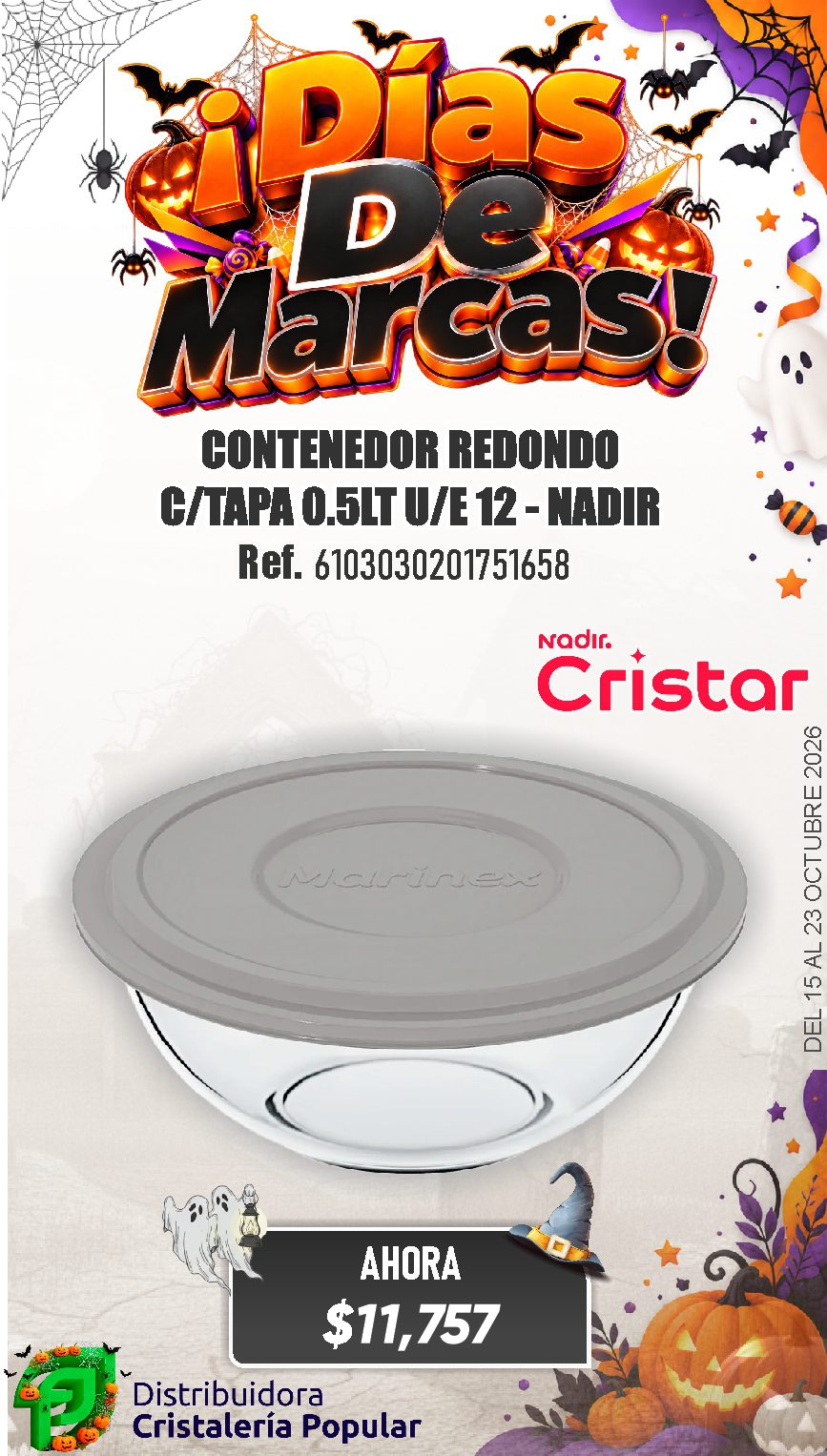 ESTRATEGIA DE CRISTAR DEL 15 AL 23 OCTUBRE 2026