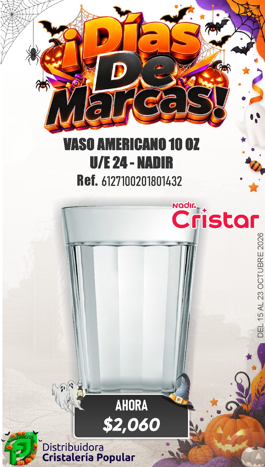 ESTRATEGIA DE CRISTAR DEL 15 AL 23 OCTUBRE 2026