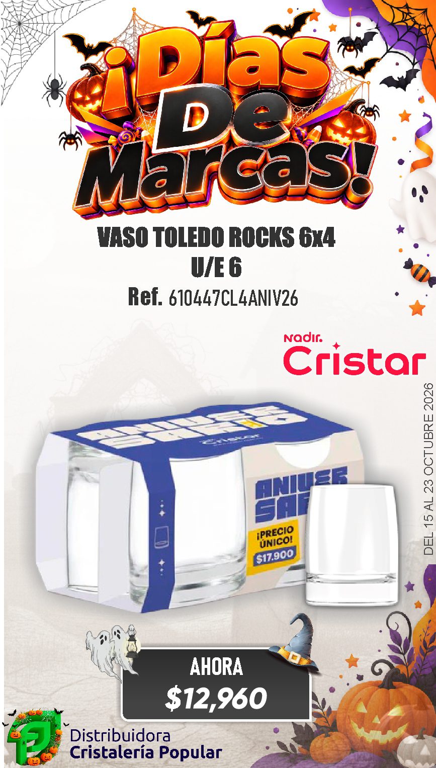 ESTRATEGIA DE CRISTAR DEL 15 AL 23 OCTUBRE 2026