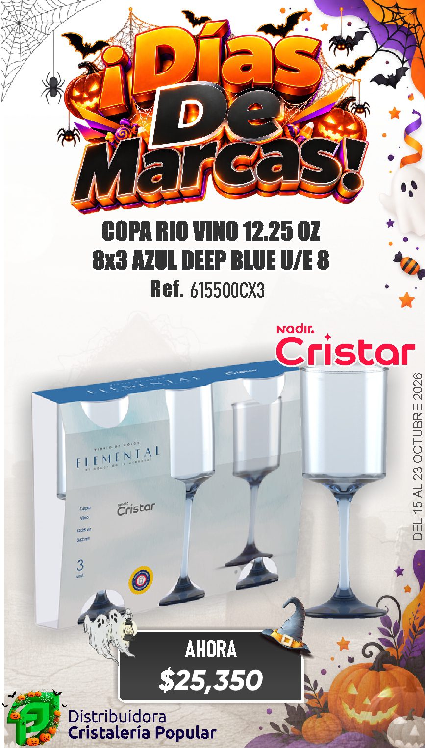 ESTRATEGIA DE CRISTAR DEL 15 AL 23 OCTUBRE 2026