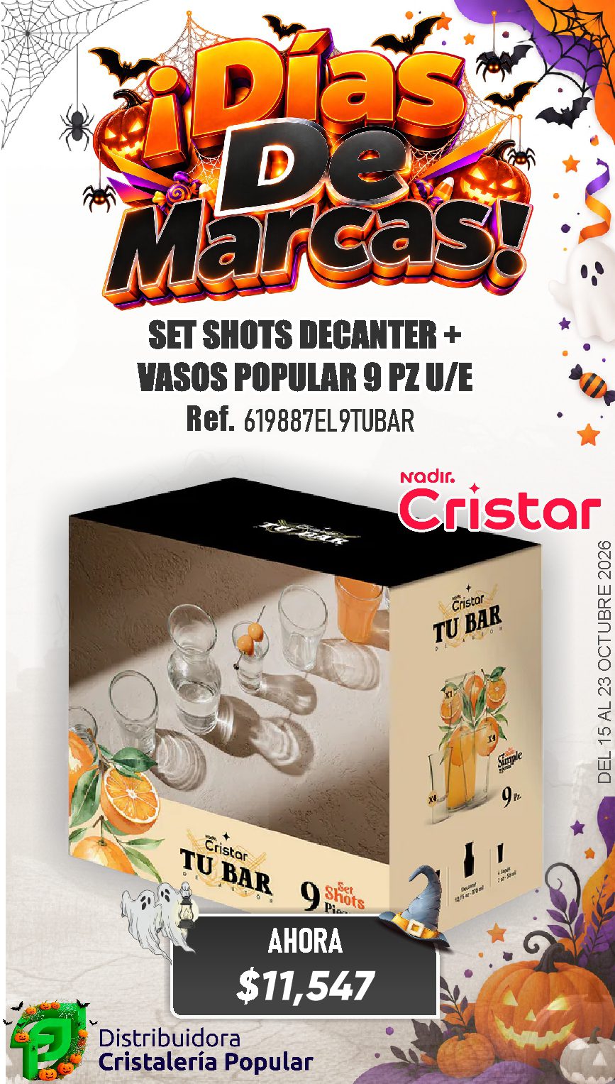 ESTRATEGIA DE CRISTAR DEL 15 AL 23 OCTUBRE 2026