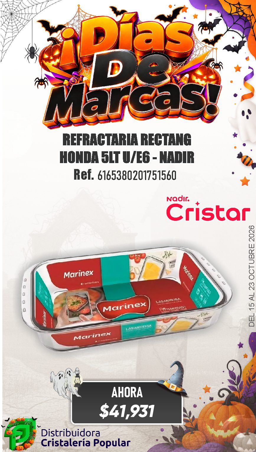 ESTRATEGIA DE CRISTAR DEL 15 AL 23 OCTUBRE 2026