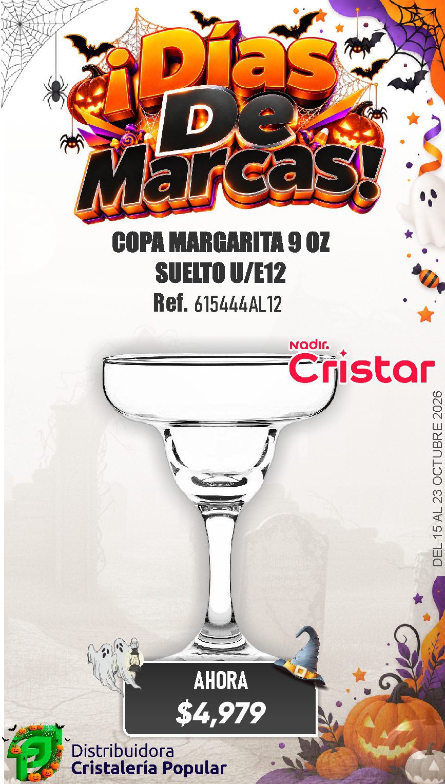 ESTRATEGIA DE CRISTAR DEL 15 AL 23 OCTUBRE 2026
