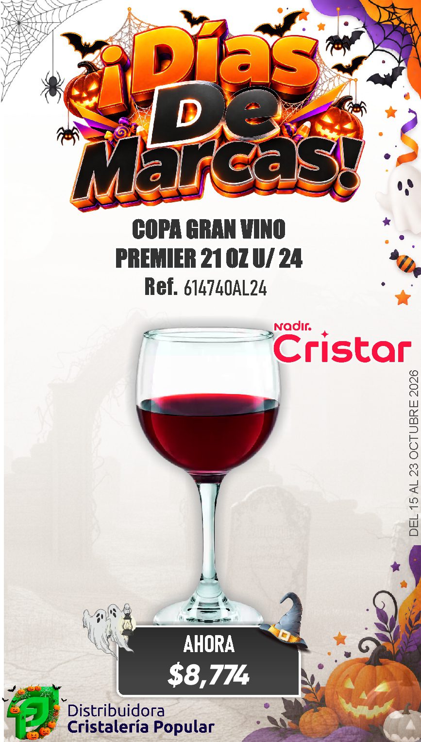 ESTRATEGIA DE CRISTAR DEL 15 AL 23 OCTUBRE 2026