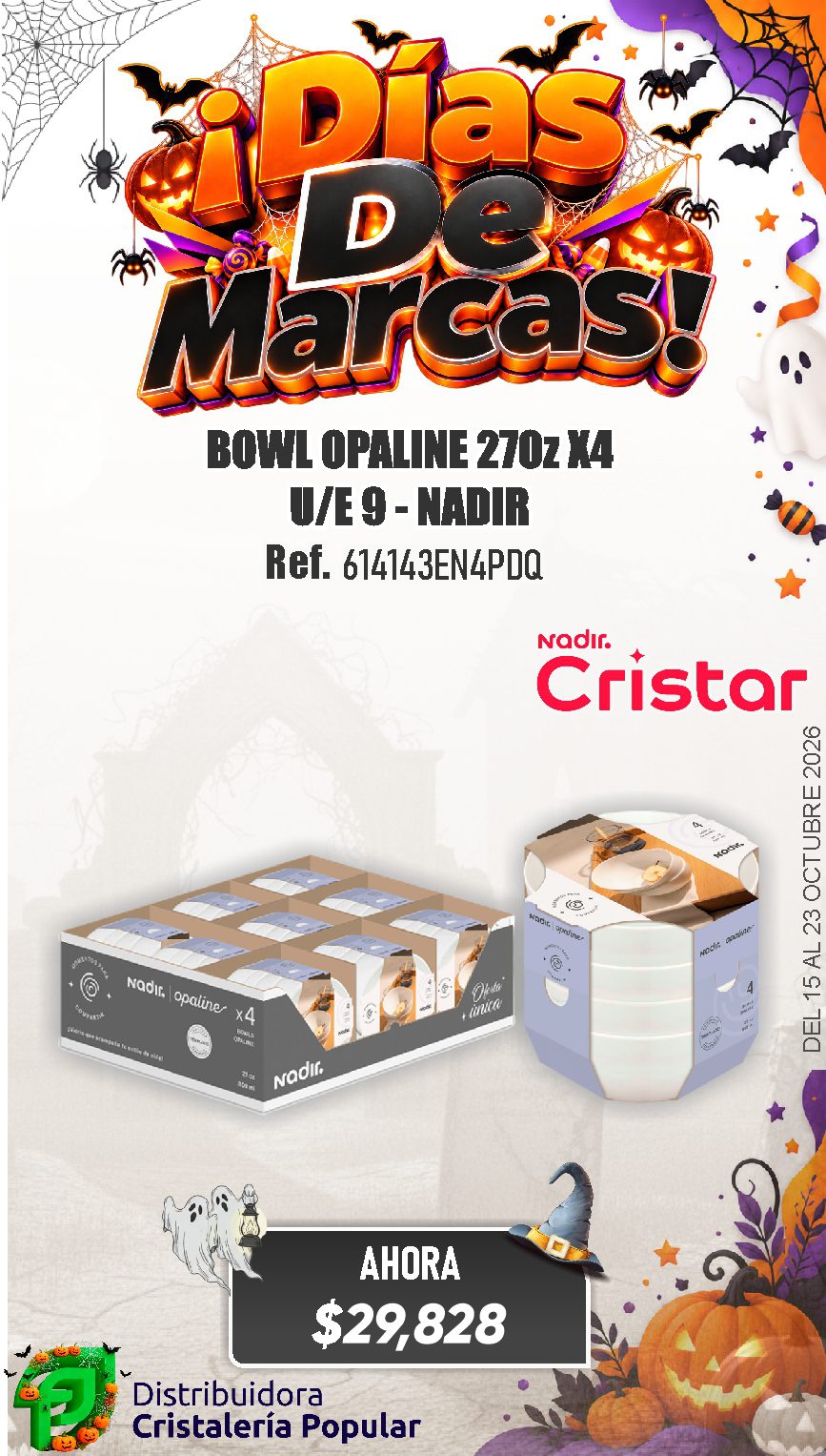 ESTRATEGIA DE CRISTAR DEL 15 AL 23 OCTUBRE 2026