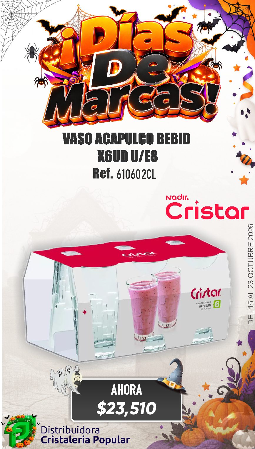 ESTRATEGIA DE CRISTAR DEL 15 AL 23 OCTUBRE 2026