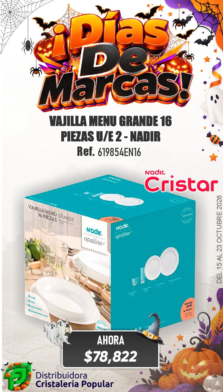 ESTRATEGIA DE CRISTAR DEL 15 AL 23 OCTUBRE 2026