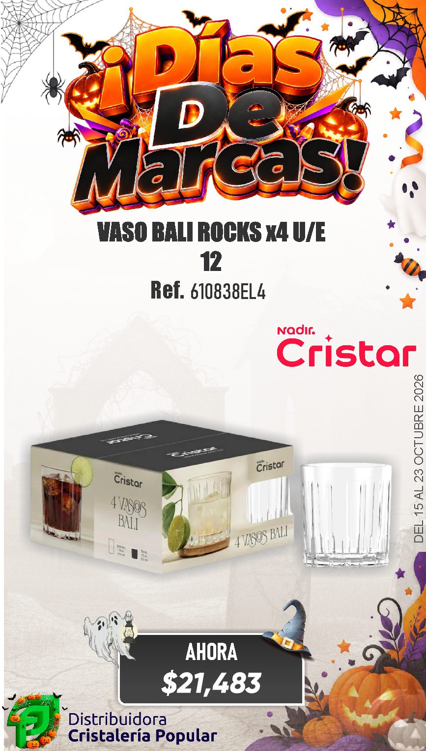 ESTRATEGIA DE CRISTAR DEL 15 AL 23 OCTUBRE 2026