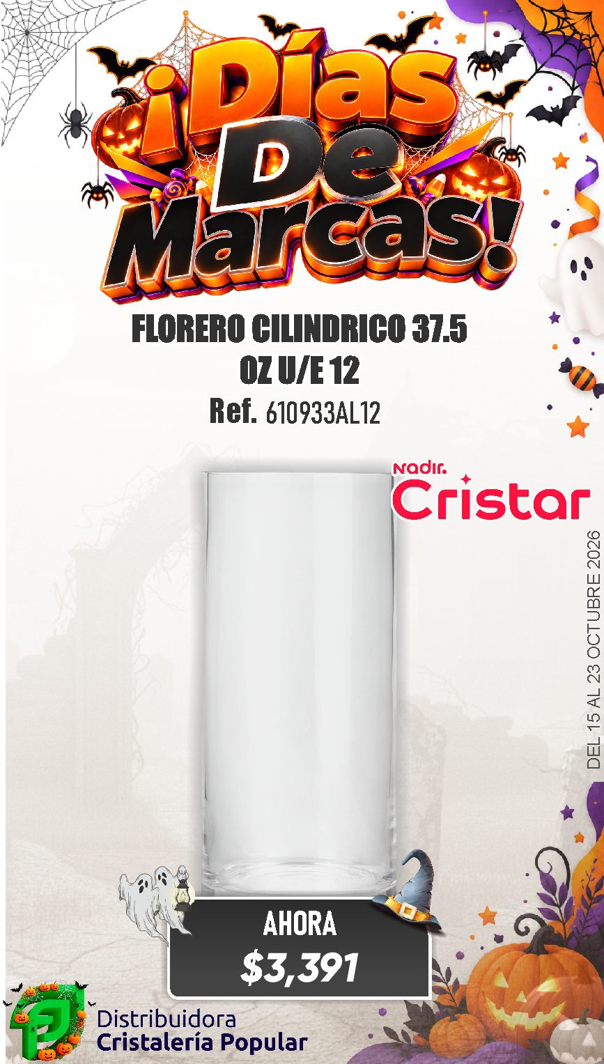 ESTRATEGIA DE CRISTAR DEL 15 AL 23 OCTUBRE 2026