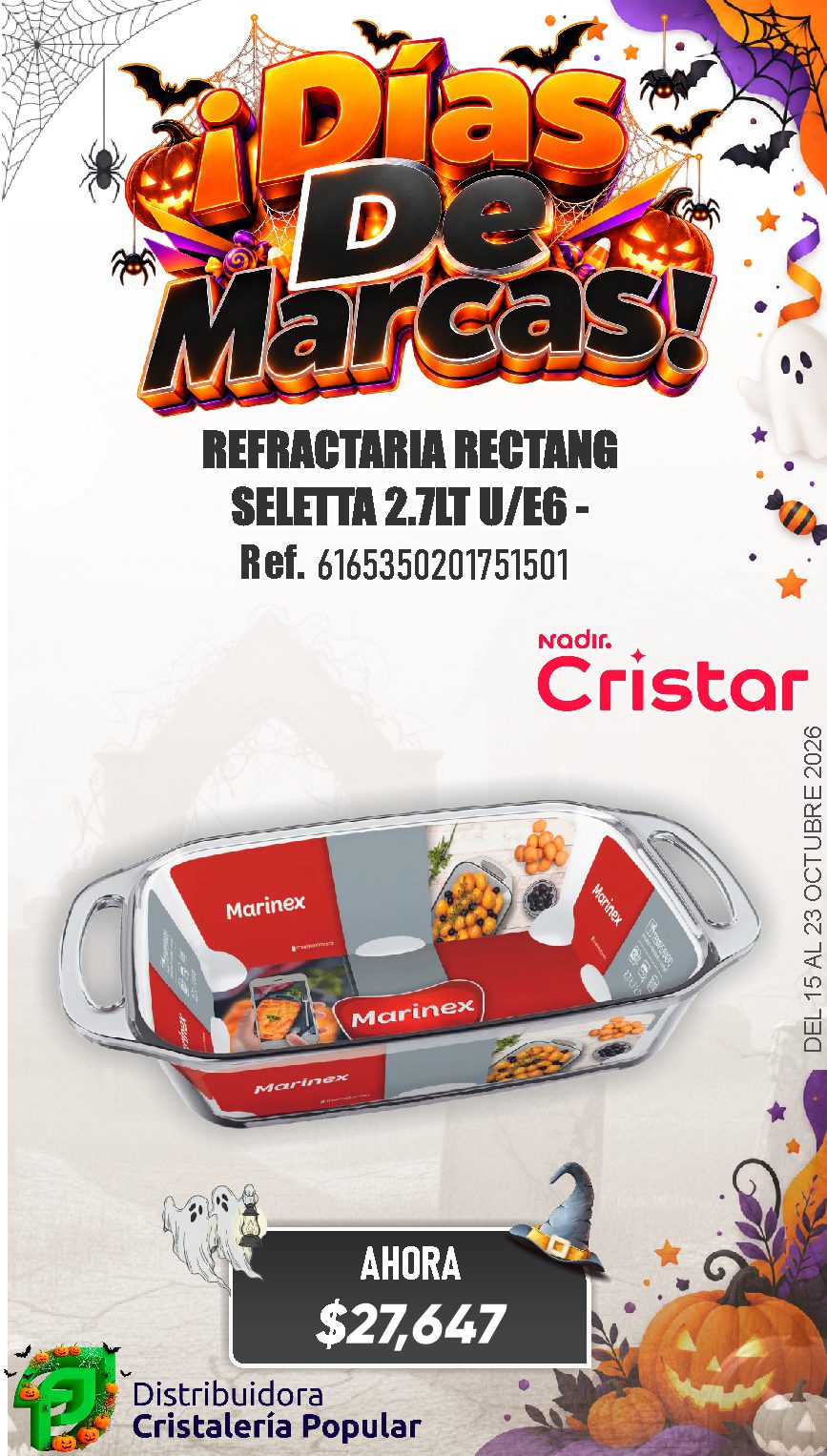 ESTRATEGIA DE CRISTAR DEL 15 AL 23 OCTUBRE 2026