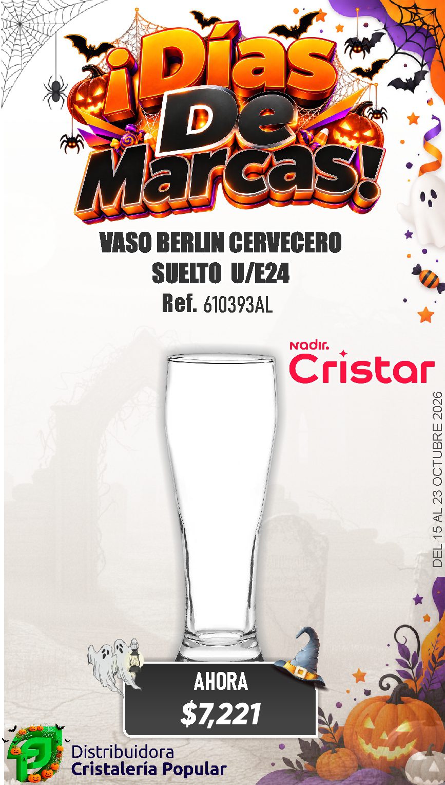 ESTRATEGIA DE CRISTAR DEL 15 AL 23 OCTUBRE 2026