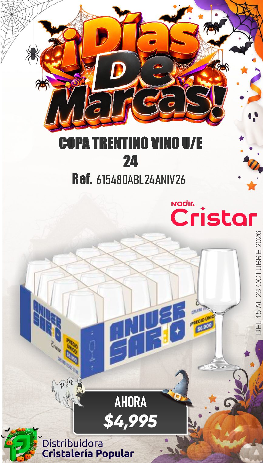 ESTRATEGIA DE CRISTAR DEL 15 AL 23 OCTUBRE 2026