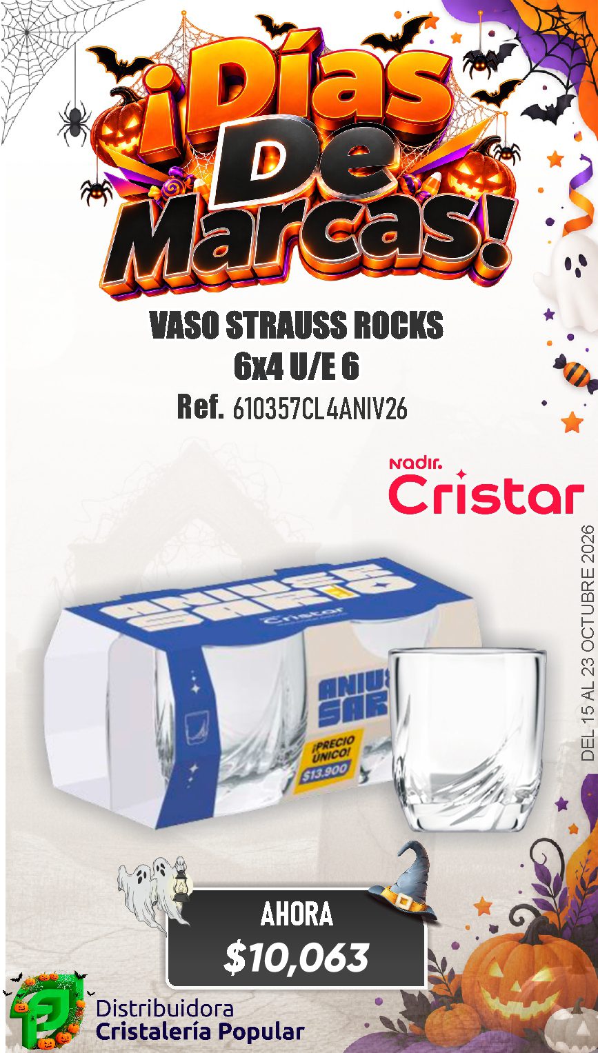 ESTRATEGIA DE CRISTAR DEL 15 AL 23 OCTUBRE 2026
