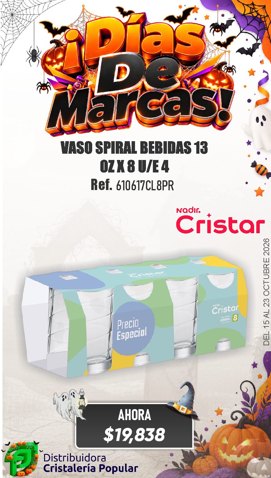 ESTRATEGIA DE CRISTAR DEL 15 AL 23 OCTUBRE 2026