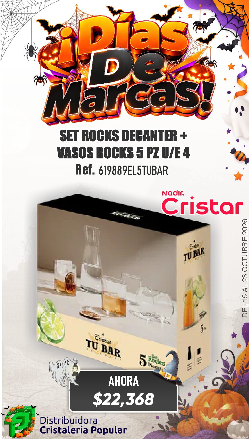 ESTRATEGIA DE CRISTAR DEL 15 AL 23 OCTUBRE 2026