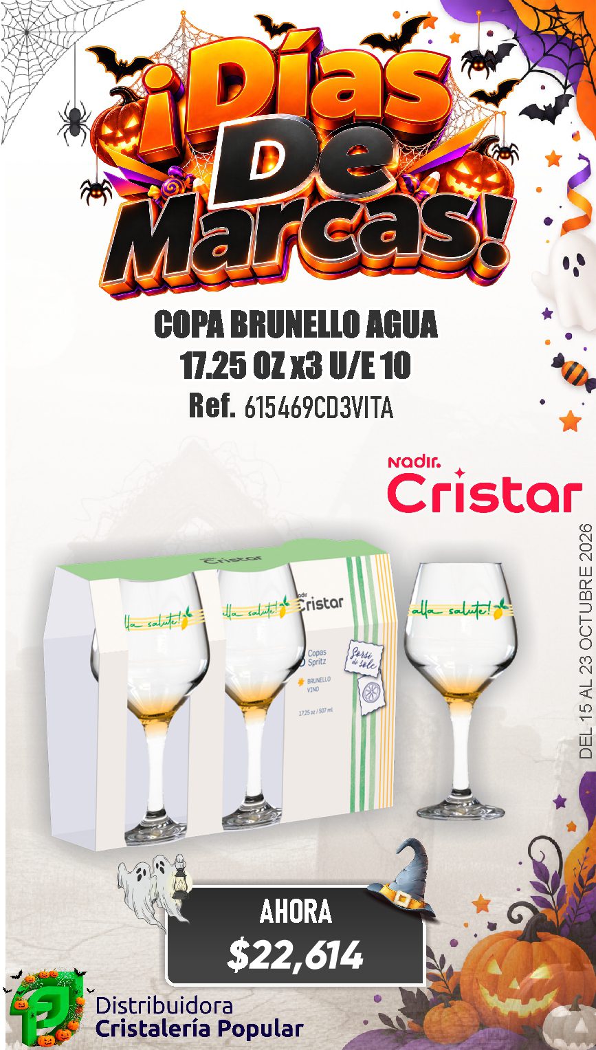 ESTRATEGIA DE CRISTAR DEL 15 AL 23 OCTUBRE 2026