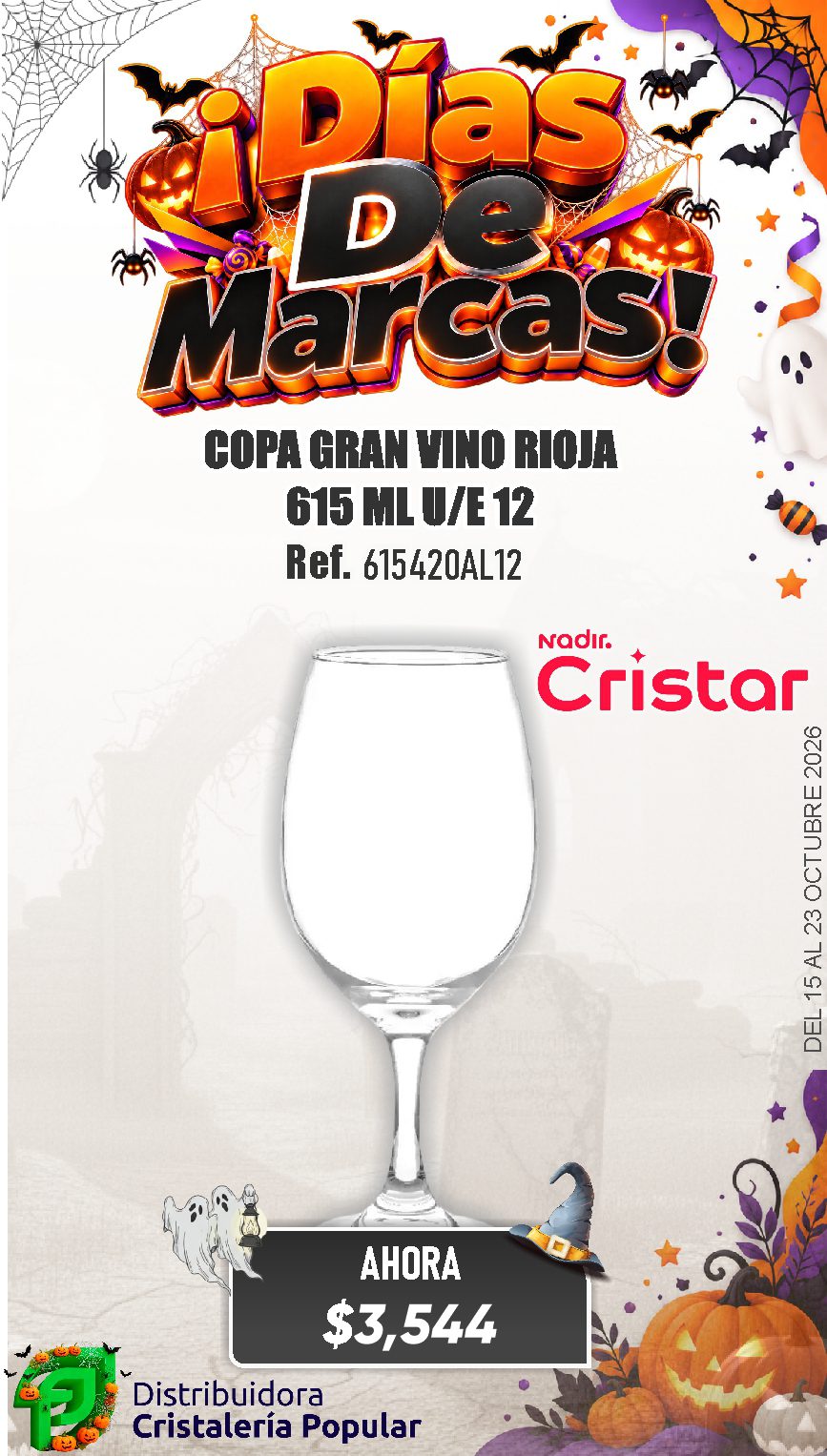 ESTRATEGIA DE CRISTAR DEL 15 AL 23 OCTUBRE 2026