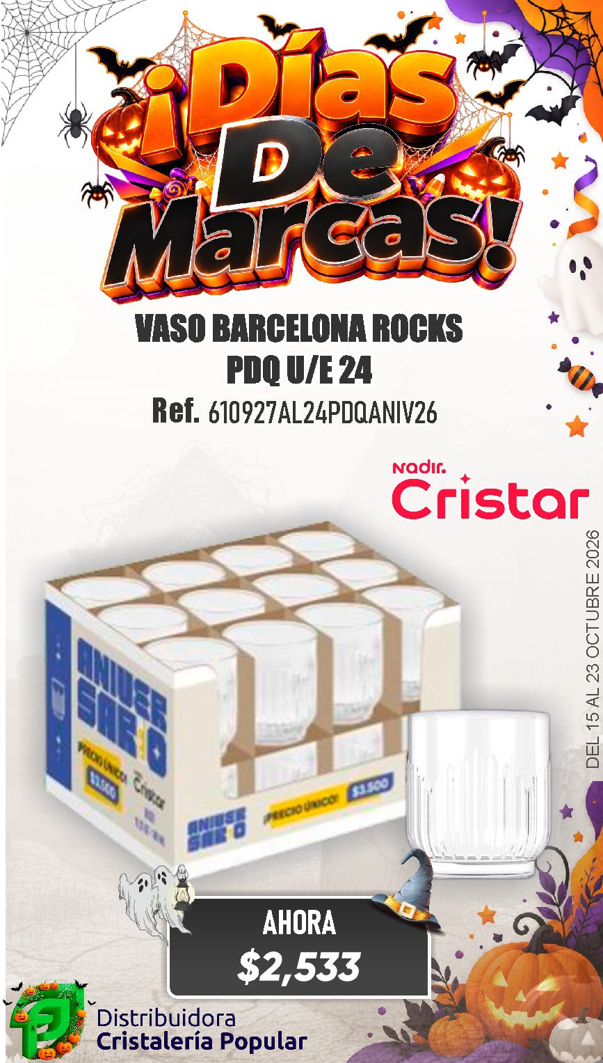 ESTRATEGIA DE CRISTAR DEL 15 AL 23 OCTUBRE 2026
